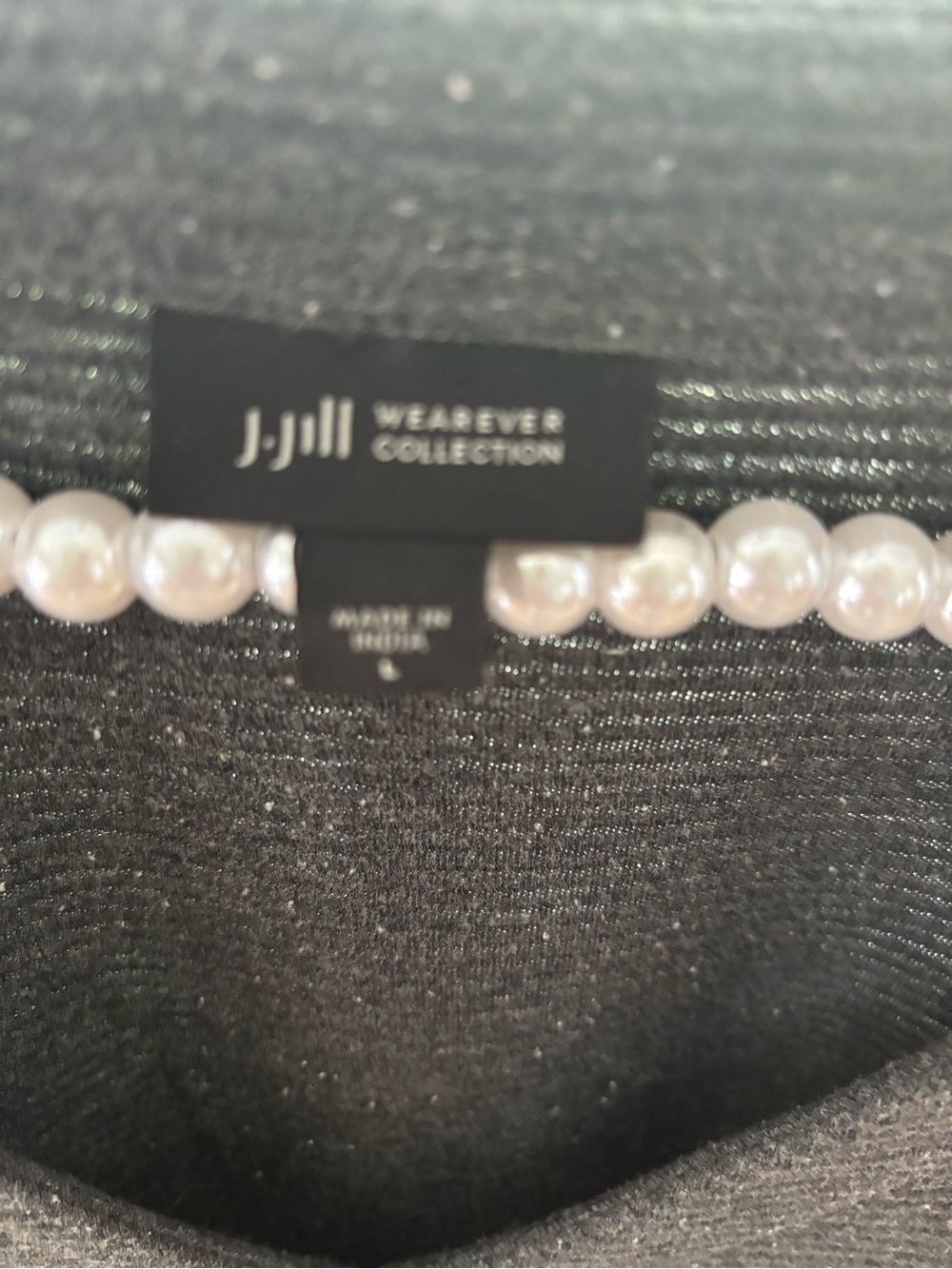 J. Jill Charcoal V-Neck Sweater - Picture 2 of 6